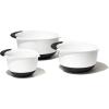 imageOXOplastic Good Grips 3Piece Mixing Bowl Set  Blueberry Jam ampamp Seltzer Handles47 LITERS LargeWhiteBlack