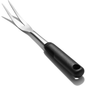 imageOXO Carving Set SoftGrip Duo Designed for Effortless Carving and Serving 2Piece Fork ampamp Knife Set  Spear Secure Cut ampamp Serve Roasted MeatFork