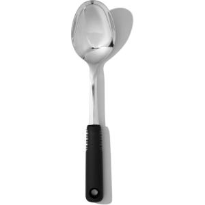 imageOXO Carving Set SoftGrip Duo Designed for Effortless Carving and Serving 2Piece Fork ampamp Knife Set  Spear Secure Cut ampamp Serve Roasted MeatSpoon