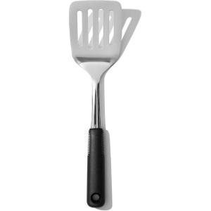 imageOXO Carving Set SoftGrip Duo Designed for Effortless Carving and Serving 2Piece Fork ampamp Knife Set  Spear Secure Cut ampamp Serve Roasted MeatTurner