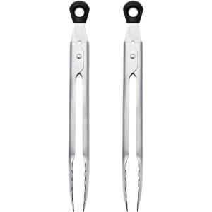 imageOXO Good Grips 12Inch StainlessSteel Locking Tongs7Inch Mini 2Pack