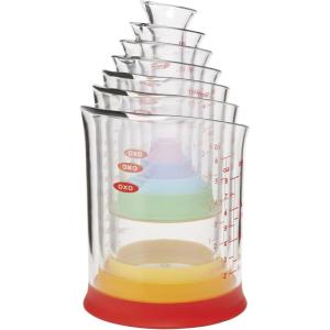 imageOXO Good Grips 7Piece Nesting Measuring Beaker Set Multicolored7Piece