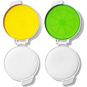 imageOXO Good Grips Cut ampamp Keep Reusable Silicone Onion SaverLemonLime Saver Set