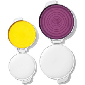imageOXO Good Grips Cut ampamp Keep Reusable Silicone Onion SaverOnionLemon Saver Set