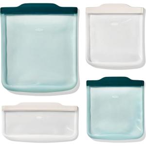 imageOXO Good Grips Silicone Reusable Bags  4 Piece Lunch Set  OatLagoonStarter Set