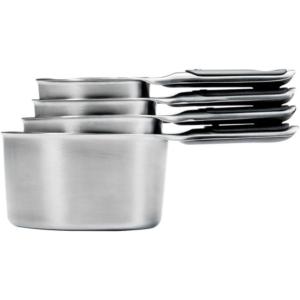 imageOXO Good Grips Stainless Steel Measuring Cups and Spoons 8Piece Set 4 Cups and 4 SpoonsCups
