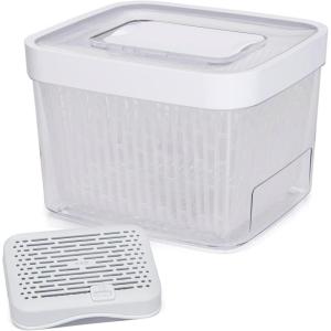 imageOXO GreenSaver Produce Keeper Mounted Crisper Drawer Insert with Suction Cups 2 Pack