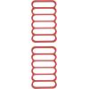 imageOXO  11210100 OXO Good Grips Silicone Roasting Racks 2PackRedPack of 2