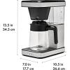 imageOXO Brew 8Cup Coffee Maker  SingleServe ampamp Carafe Thermal Stainless Steel SCA CertifiedGlass