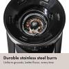 imageOXO Brew Conical Burr Coffee Grinder  Silver Stainless Steel Burrs OneTouch Automatic Smart GrindMatte Black Burr Coffee Grinder