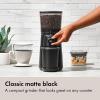 imageOXO Brew Conical Burr Coffee Grinder  Silver Stainless Steel Burrs OneTouch Automatic Smart GrindMatte Black Burr Coffee Grinder