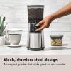 imageOXO Brew Conical Burr Coffee Grinder  Silver Stainless Steel Burrs OneTouch Automatic Smart GrindSilver Burr Coffee Grinder