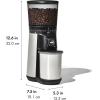 imageOXO Brew Conical Burr Coffee Grinder  Silver Stainless Steel Burrs OneTouch Automatic Smart GrindSilver Burr Coffee Grinder