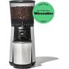 imageOXO Brew Conical Burr Coffee Grinder  Silver Stainless Steel Burrs OneTouch Automatic Smart GrindSilver Burr Coffee Grinder