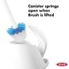 imageOXO Good Grips Compact Toilet Brush ampamp Canister Toilet Bowl Brush and Holder with Automatic Canister Door Bathroom and Small Spaces Cleaning Supplies Essential1 Count Pack of 2