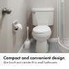 imageOXO Good Grips Compact Toilet Brush ampamp Canister Toilet Bowl Brush and Holder with Automatic Canister Door Bathroom and Small Spaces Cleaning Supplies Essential1 Count Pack of 1