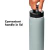 imageOXO Strive 40 oz Insulated Bottle with Handled Lid  Rose QuartzSlate