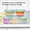 imageOXO Tot Baby Blocks Freezer Storage Containers Teal 4 OzOpal