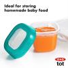 imageOXO Tot Baby Blocks Freezer Storage Containers Teal 4 OzTeal