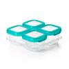 imageOXO Tot Baby Blocks Freezer Storage Containers Teal 4 OzTeal