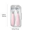 imageOXO Tot OnTheGo Fork and Spoon Set  OpalBlossom