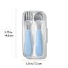 imageOXO Tot OnTheGo Fork and Spoon Set  OpalDusk