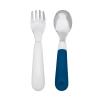 imageOXO Tot OnTheGo Fork and Spoon Set  OpalNavy