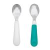 imageOXO Tot OnTheGo Fork and Spoon Set  OpalTot Teal