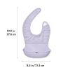 imageOXO Tot RollUp Bib 2 Pack GrayNavyLilacOpal