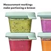 imageOXO Tot Silicone Baby Blocks Food Storage Containers 4 oz  OpalOpal