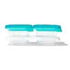 imageOXO Tot Silicone Baby Blocks Food Storage Containers 4 oz  OpalTeal