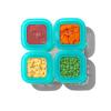 imageOXO Tot Silicone Baby Blocks Food Storage Containers 4 oz  OpalTeal