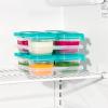 imageOXO Tot Silicone Baby Blocks Food Storage Containers 4 oz  OpalTeal