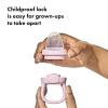 imageOXO Tot Silicone SelfFeeder 2 Pack  Opal and DuskOpalBlossom