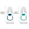 imageOXO Tot Silicone SelfFeeder 2 Pack  Opal and DuskTealNavy