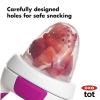 imageOXO Tot Silicone SelfFeeder 2 Pack  Opal and DuskTealPink