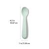 imageOXO Tot Silicone Spoons 2 Pack  Dusk and OpalDuskOpal