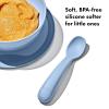 imageOXO Tot Silicone Spoons 2 Pack  Dusk and OpalDuskOpal