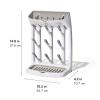 imageOXO Tot SpaceSaving Baby Bottle Drying Rack Compact Dish Drying Rack with Removable Trays Countertop Bottle Organizer for Baby Bottles Nipples Pacifiers and Lids BPA Free Dishwasher Safe1 Count Pack of 1