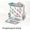 imageOXO Tot SpaceSaving Baby Bottle Drying Rack Compact Dish Drying Rack with Removable Trays Countertop Bottle Organizer for Baby Bottles Nipples Pacifiers and Lids BPA Free Dishwasher SafeExpandable