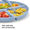 imageOXO Tot Stackable Divided Plates Set  3pk  LightDark Multicolor