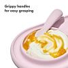 imageOXO Tot Textured Suction Plate ampamp Spoons Set  3Piece  OpalBlossom