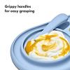 imageOXO Tot Textured Suction Plate ampamp Spoons Set  3Piece  OpalDusk