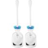 imageOXO Good Grips Compact Toilet Brush ampamp Canister Toilet Bowl Brush and Holder with Automatic Canister Door Bathroom and Small Spaces Cleaning Supplies Essential1 Count Pack of 2