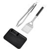imageOXO Good Grips Grilling Tools 3pc SetTongs Turner Rest Black3pc Set  Tongs  Turner and Tool Rest