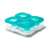 imageOXO Tot Silicone Baby Blocks Food Storage Containers 4 oz  OpalTeal
