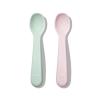 imageOXO Tot Silicone Spoons 2 Pack  Dusk and OpalBlossomOpal