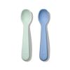 imageOXO Tot Silicone Spoons 2 Pack  Dusk and OpalDuskOpal