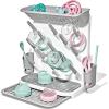 imageOXO Tot SpaceSaving Baby Bottle Drying Rack Compact Dish Drying Rack with Removable Trays Countertop Bottle Organizer for Baby Bottles Nipples Pacifiers and Lids BPA Free Dishwasher SafeExpandable