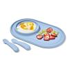 imageOXO Tot Textured Suction Plate ampamp Spoons Set  3Piece  OpalDusk